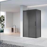 Душевой уголок прямоугольный VSR-4CN8013CGB 1300x800 профиль черный стекло тонированное VINCEA