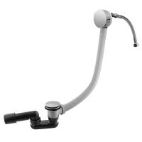 Слив перелив с наполнением ванны через перелив, донный клапан с системой "Клик-клак"  CZR-B-STW-01 хром   Cezares