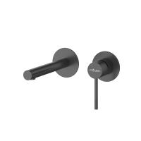 Смеситель для раковины встраиваемый  с внутренней частью, без донного клапана RELAX-BLI2-2-NOP-W0 черный матовый    Cezares