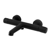 Смеситель для ванны и душа, чёрный  UNO-VASM-NERO BelBagno