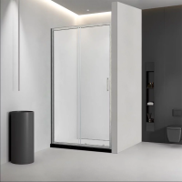 Душевая дверь раздвижная VN46BC-110-01-C5 1100x1950 Цвет профиля Никель брашинг Стекло Прозрачное Veconi