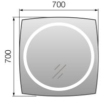 Зеркало Ventoso 70