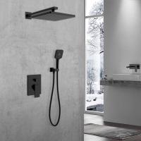 Душевой комплект встраиваемый, двухрежимный, с регулятором давления HI-BOX    VSFW-1N1MB цвет черный Vincea