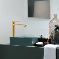 Смеситель для раковины  однорычажный цвет брашированное золото VBF-1V2BG VINCEA