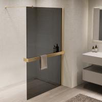 Душевые перегородки Walk-In VSW-1HR900CGG 900х2000 профиль матовый золотой стекло тонированное VINCEA