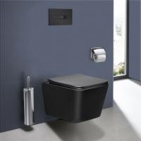 Унитаз подвесной безободковый  VT1-12MB 520х360х350 матовый черный Vincea Унитаз подвесной безободковый  VT1-12MB 520х360х350 матовый черный Vincea