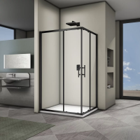 Душевой угол Veconi RV-30 Арт. RV30B-12080-01-C3 Стекло прозрачное/6мм