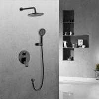 Душевой комплект встраиваемый, двухрежимный, с регулятором давления HI-BOX  VSFW-1E1MB цвет черный Vincea