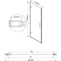 Набор фурнитуры без профиля Flex VHW-1F, хром, , шт Vincea