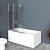 Шторка для ванной 1200x1500 UNO-V-11-120/150-P-Cr BELBAGNO