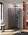 Душевой уголок прямоугольный.     SLIDER-A-2-80/90-GRIGIO-NERO (800-900)x(800-900)x1950 Cezares