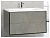 Тумба под раковину подвесная с двумя выкатными ящиками c механизмами PUSH (BLUM) и функцией плавного закрывания PREMIER-HPL 100x50x56 Cemento Struttura PREMIER-HPL-100-2C-SO-CESTR-BLUM CEZARES