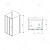 Душевой уголок RGW PA-73-1 (PA-13 + Z-060-2) прямоугольный  110* 90*195 0608731119-011 профиль Хром стекло Прозрачное 5 мм RGW
